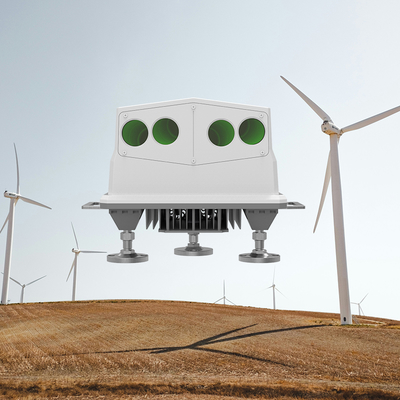 Lidar turbiny wiatrowej o częstotliwości 4 Hz dla maksymalnego przejścia 500 mm i zakresu kierunku wiatru -180°-180° w przemyśle energetycznym wiatrowym
