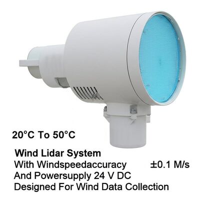 kupować 20°C do 50°C System lidarowy wiatru z dokładnością prędkości wiatru ±0,1 M/s i zasilaczem 24 V prądu stałego przeznaczony do zbierania danych wiatrowych online manufacture