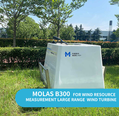 Lidarowa turbina wiatrowa Molas B300 o dużym zasięgu do pomiaru zasobów wiatru