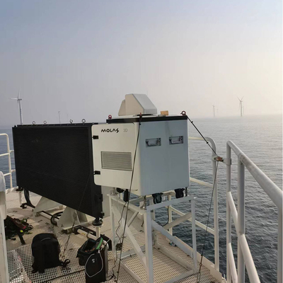 Skanowanie 3D Doppler Wind Lidar, lądowy pomiar wiatru Lidar na morzu